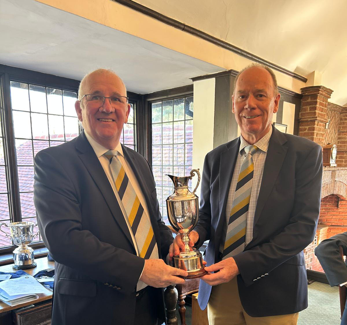 John Blaymires receives the Claret Jug